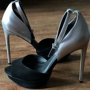 Brian Atwood Suede/Leather Heels